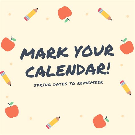 Mark Your Calendar • Escuela Del Sol Montessori