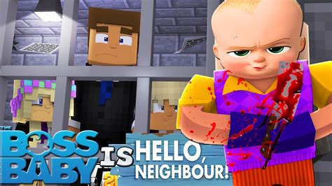 Minecraft The Boss Baby Is Hello Neighbour The Neighbour Body Swapped