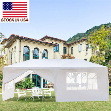 Bbbuy 10 x 20 outdoor party wedding tent canopy camping gazebo storage bbq shelter pavilion, 6 removable sidewalls (10x20). 2020 Outdoor Camping Tent Portable Awning 10x20 Patio ...