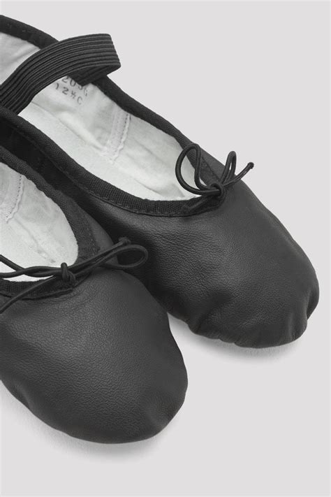 Bloch Black Leather Full Sole Ballet Slippers Child Dance Plus Miami