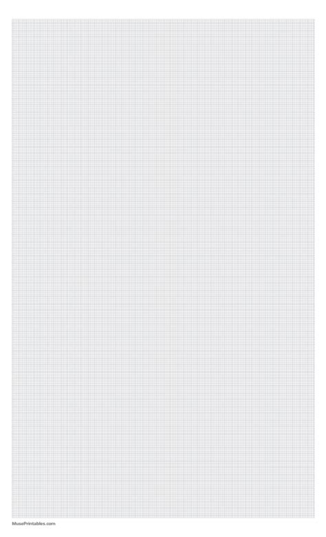 Printable 1 Mm Gray Graph Paper For Legal Paper