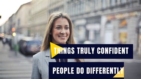 7 Things Truly Confident People Do Differently Youtube