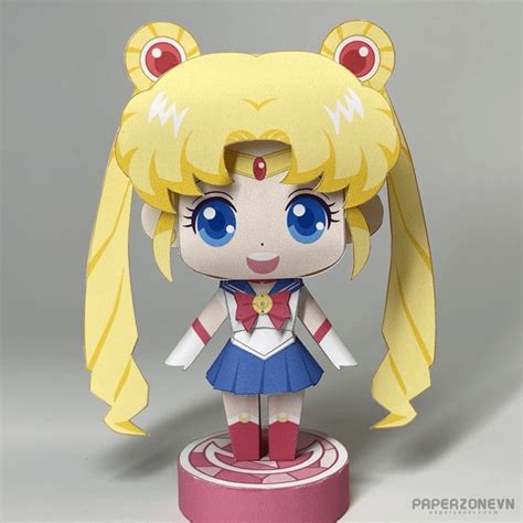 Anime Papercraft Sailor Moon Printable Sailor Moon Papercraft