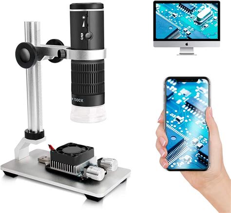Cainda Wifi Digital Microscope For Iphone Android Phone Mac Windows Hd