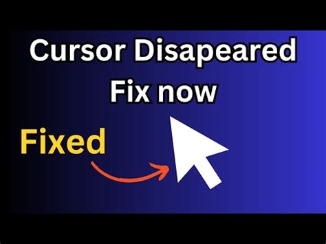 How To Fix Mouse Cursor Disappears In Windows Mouse Pointer Not Showing On Windows