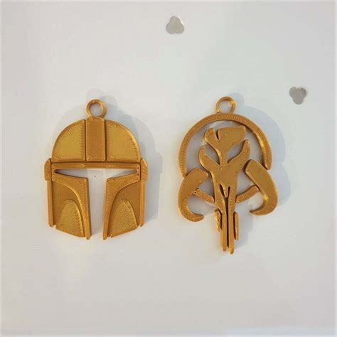 Free Stl File Mandalorian Keychains 🎁・3d Printable Model To Download・cults