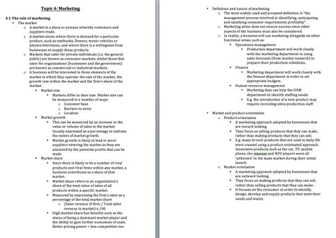 Ib Hl Business And Management Complete Topic 4 Syllabus Notes Notexchange