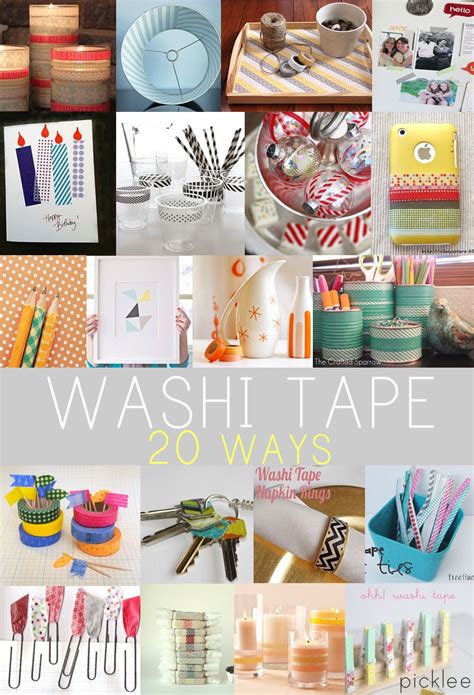 20 Amazing Uses For Washi Tape Diy Washi Tape Crafts Washi Tape Uses