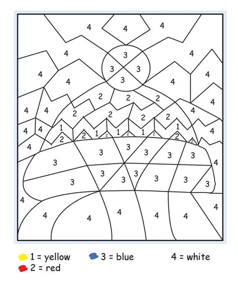 Color By Number Worksheets Pdf Free