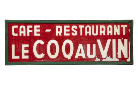 Vintage French Café Sign Cafe Sign French Cafe French Vintage