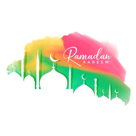Colorful Ramadan Kareem Festival Design Background Download Free