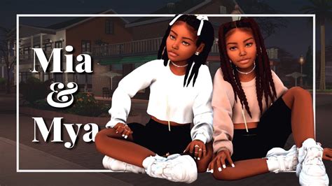 Sims 4 Cas Twins Mia And Mya Youtube