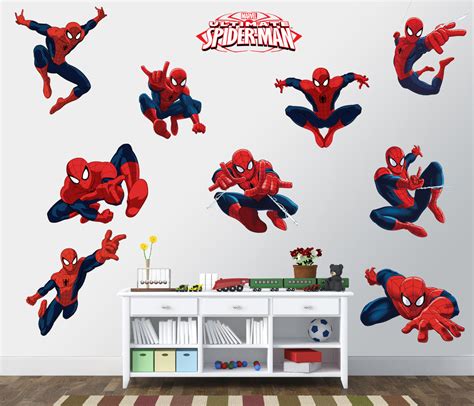 Spiderman Wall Sticker Pack For Kids Room Wall Decor Dekosh