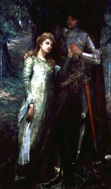A Knight And His Lady William G Mackenzie As Art Print Or Hand