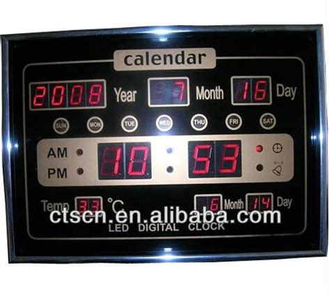 Led Electronic Calendar Wall Mounted Buy Electronic Calendar Wall