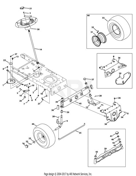 Mtd 13a2775s000 2015 Parts Diagram For Mower Deck 42 Inch 42 Off