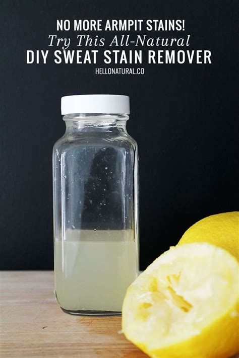 All Natural Diy Sweat Stain Remover