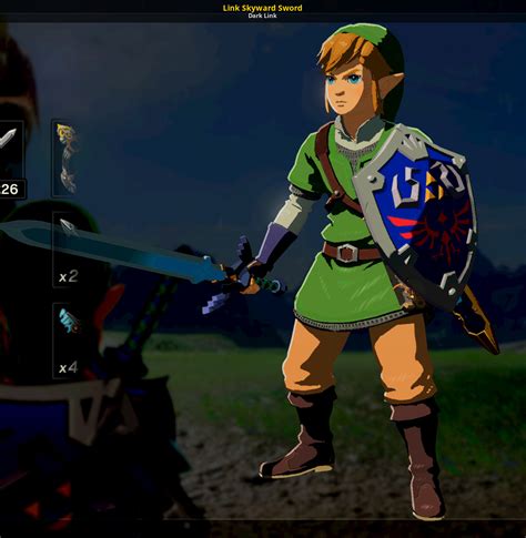 Link Skyward Sword The Legend Of Zelda Breath Of The Wild Wiiu Mods