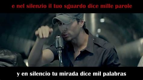 Enrique Iglesias Bailando Spanish And Italian Lyrics Youtube