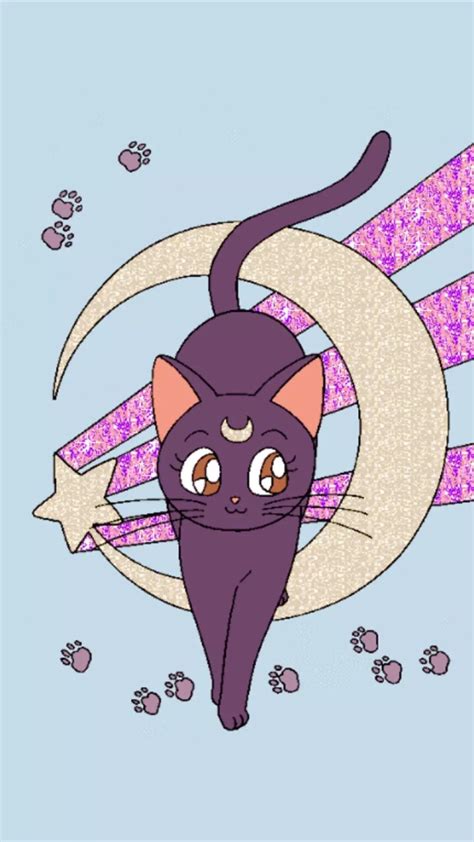 Aesthetic wallpaper anime iphone live wallpapers. Sailor Moon Luna Wallpaper (69+ images)