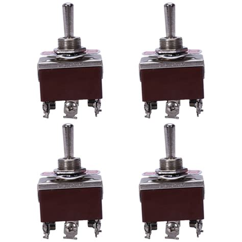 4x Ac 250v15a 125v20a Onoffon 3 Position Dpdt Momentary Toggle