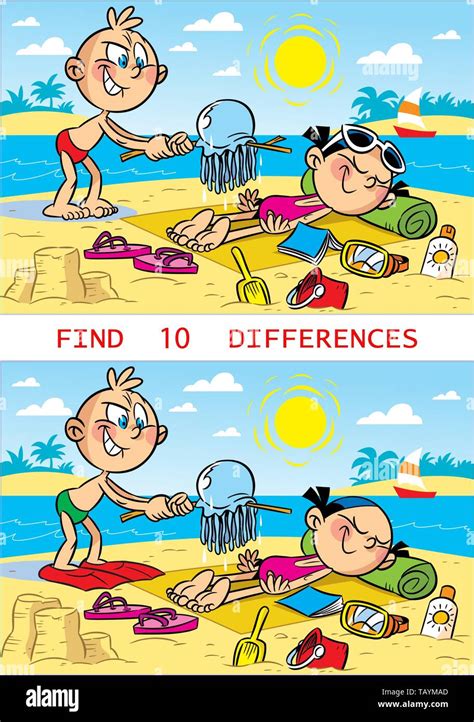 Spot The Difference Game With Answers