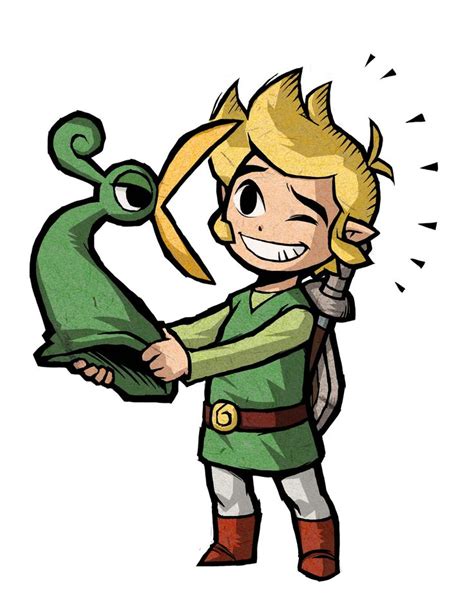 The Legend Of Zelda The Minish Cap Toon Link And Ezlo Legend Of