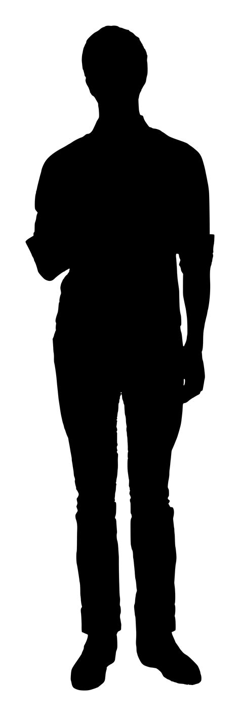 Person Silhouette Standing At Getdrawings Free Download