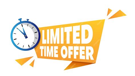 Premium Vector Limited Time Offer Banner Vector Design In Orange And