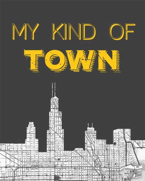 My Kind Of Town Chicago Printable Chicago Map Chicago Etsy