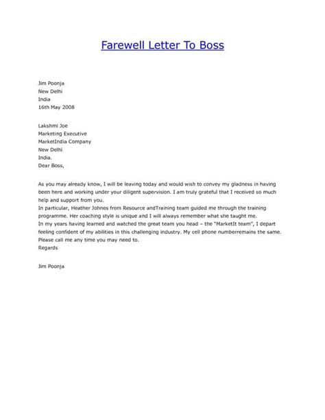 12 Sample Farewell Letters Writing Letters Formats And Examples