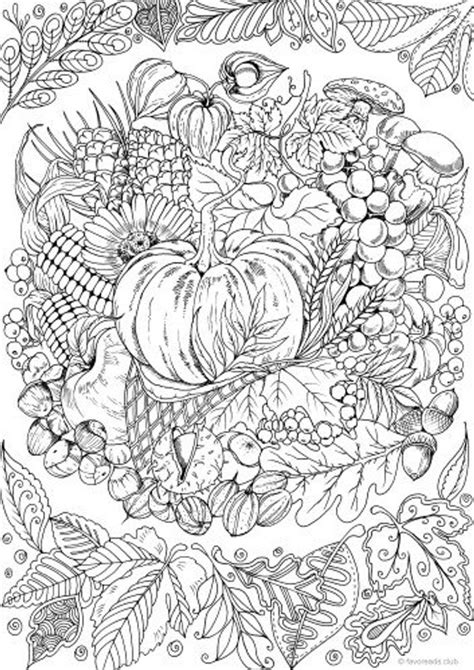 Fall add the pictures together and write down how many there are! Hello, Autumn - Printable Adult Coloring Page from ...