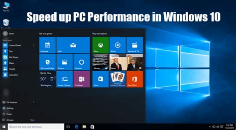 10 Tips On How To Speed Up Pc Performance In Windows 10