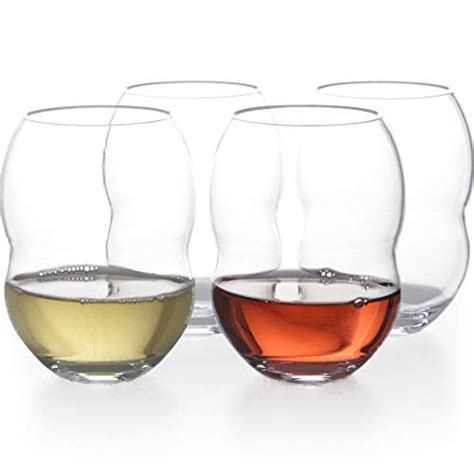 Unbreakable Plastic Stemless Wine Glasses 18 Oz 100 Tritan Proprietary Anti Slip Design