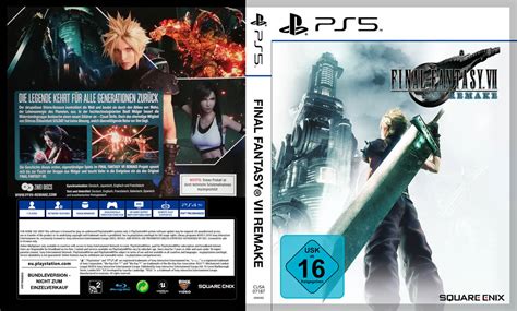 Final Fantasy Vii Remake Box Art Ps5 Fanmade De By Aldasorlp On