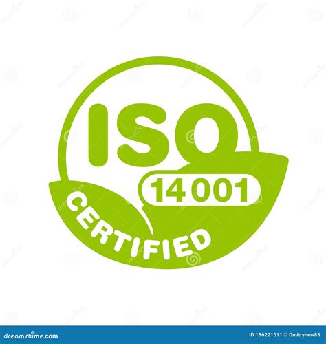 Iso 14001 Stamp Environmental Management Stock Vector Illustration