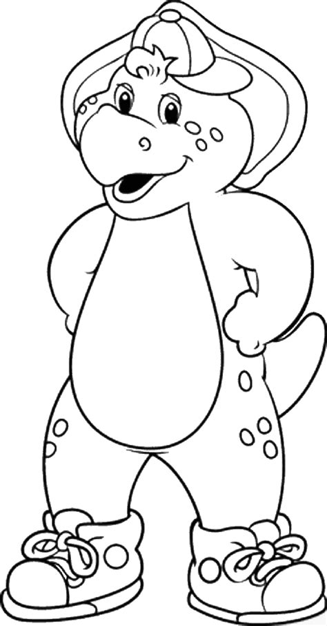 Barney Birthday Coloring Pages Coloring Home