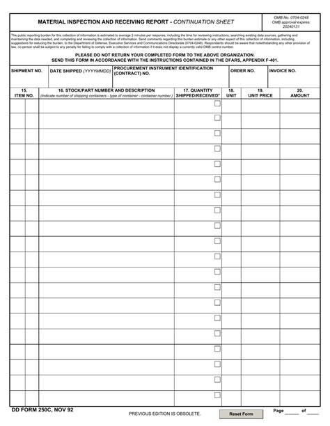 Dd Form 250c Fill Out Sign Online And Download Fillable Pdf