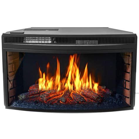 Xtremepowerus 33 Curved Ventless Electric Heater Fireplace