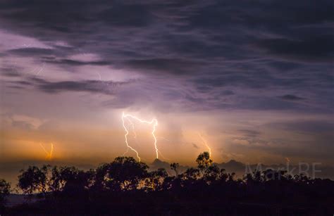 Crazy Lightning From Blue Mountains Towards Southern Sydney