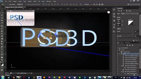 Photoshop Cs6 3d تاثيرات ثلاثي الابعاد الجديدة Youtube