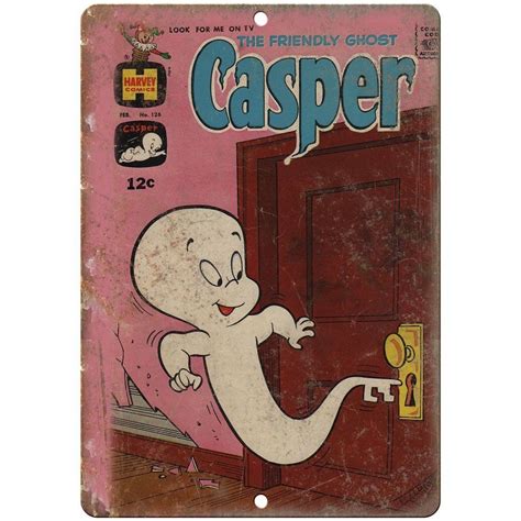 Casper The Ghost Harvey Comics Vintage Art 10 X 7 Reproduction Metal Sign J189 Vintage Art