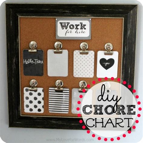 Make chores a little bit less of a, well, chore. Work for Hire DIY Chore Chart