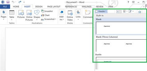 Insert A Header And Footer In Ms Word Geeksforgeeks