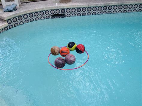 Use A Hula Hoop To Corral Pool Ballstoys Pool Balls Hula Hula Hoop