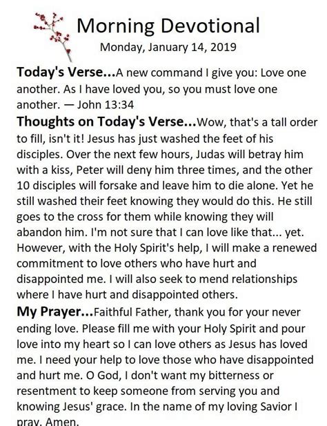 Daily Devotional You Must Love You John 13 34 Todays Verse On