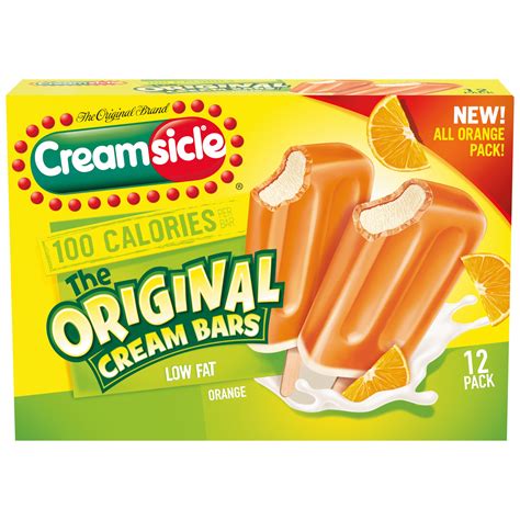 Creamsicle 100 Calorie Original Lowfat Orange Cream Bars Shop Bars
