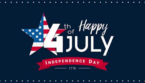 Happy 4th Of July Banner Vector Illustration Independence Day 4th Of