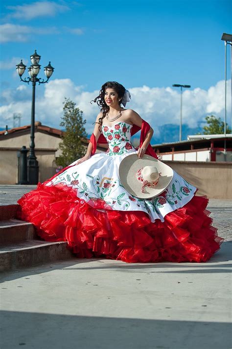 Charro Rosas Mexican Quinceanera Dresses Quince Dresses Mexican