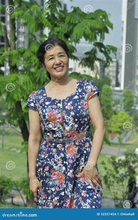 Beautiful Asian Mature Woman Stock Images Image